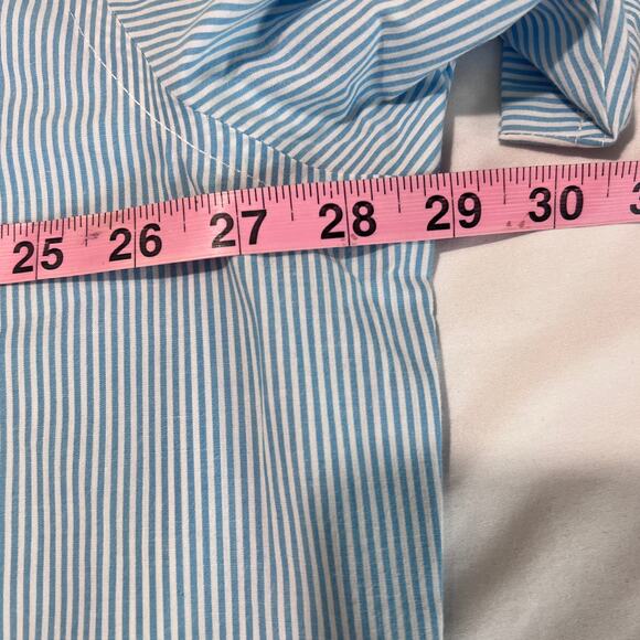 Lot of 2 Croft & Barrow Men’s XXL Blue Pinstripe Button-Down Shirts Easy Care - Picture 5 of 11